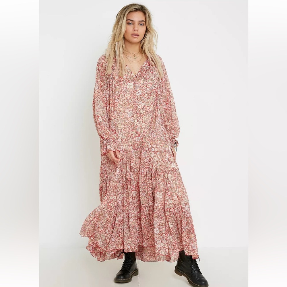 NWT Free People Feeling Groovy Maxi Dress size Large